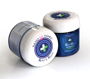 Wholesale 12 pack - Relief & Repair Pain Relief Cream 2 oz jars - Sanotiamo