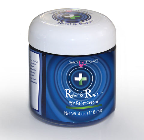 Relief & Repair Pain Relief Cream 4 oz jar - Sanotiamo
